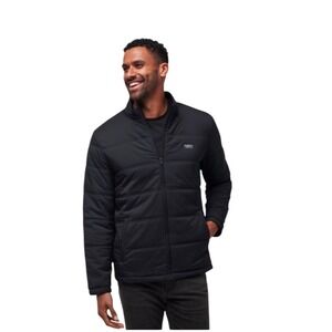 TravisMathew Mens Black Palisades‎ Quilted Puffer Jacket Full Zip Style Size M